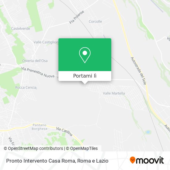 Mappa Pronto Intervento Casa Roma