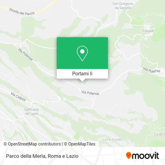 Mappa Parco della Merla