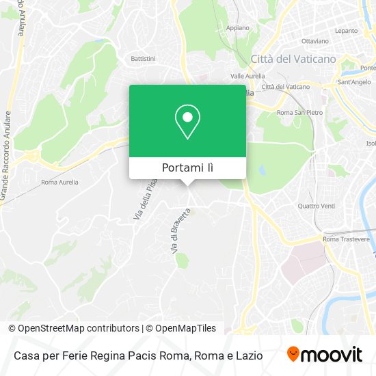 Mappa Casa per Ferie Regina Pacis Roma