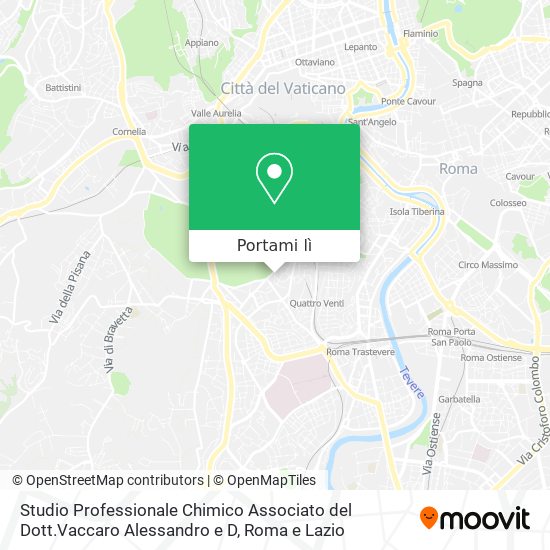 Mappa Studio Professionale Chimico Associato del Dott.Vaccaro Alessandro e D