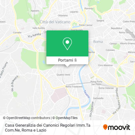 Mappa Casa Generalizia dei Canonici Regolari Imm.Ta Com.Ne