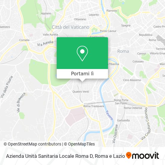 Mappa Azienda Unità Sanitaria Locale Roma D