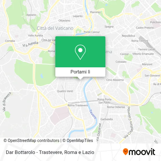 Mappa Dar Bottarolo - Trastevere