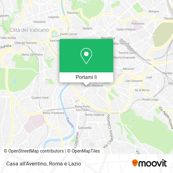 Mappa Casa all'Aventino