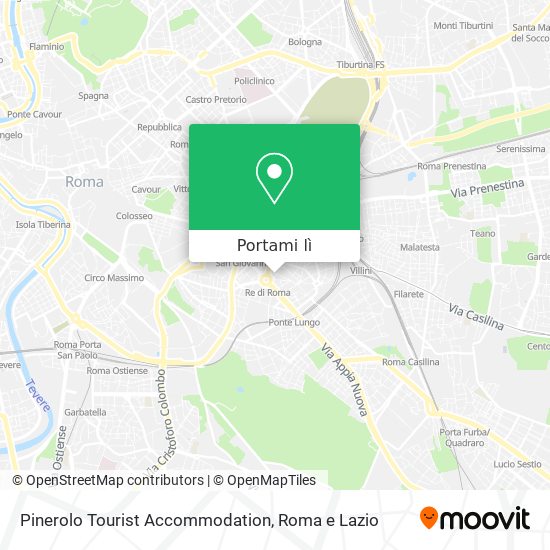 Mappa Pinerolo Tourist Accommodation