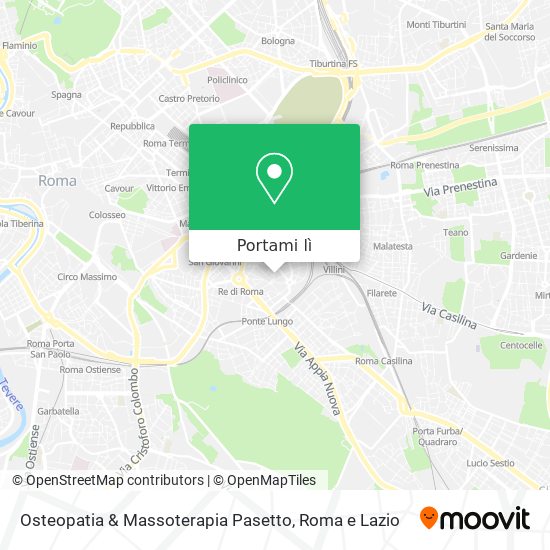 Mappa Osteopatia & Massoterapia Pasetto