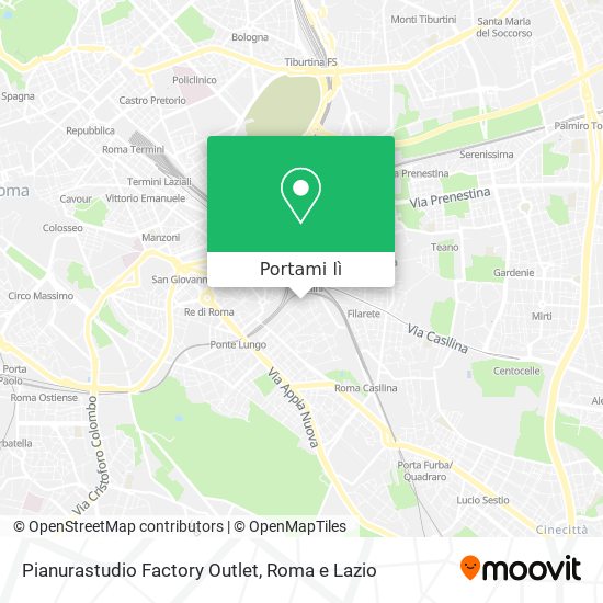 Mappa Pianurastudio Factory Outlet