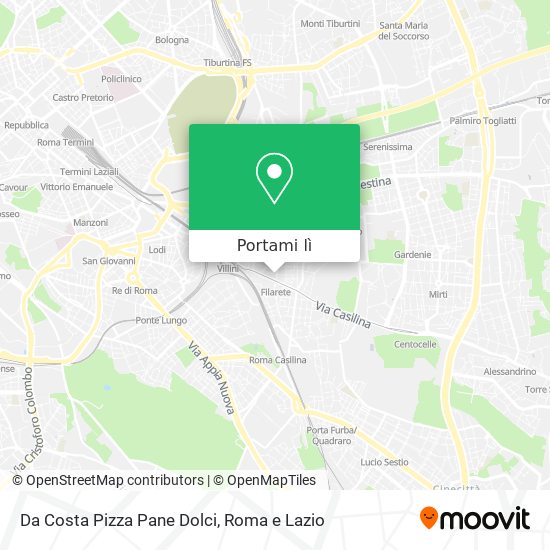 Mappa Da Costa Pizza Pane Dolci