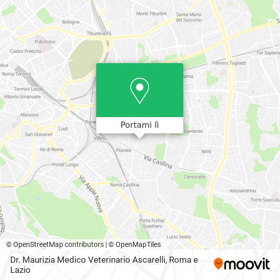 Mappa Dr. Maurizia Medico Veterinario Ascarelli