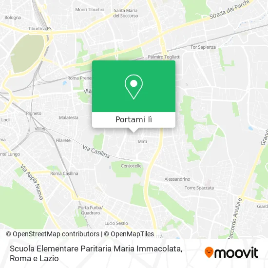 Mappa Scuola Elementare Paritaria Maria Immacolata