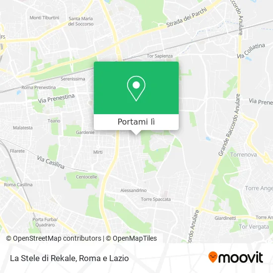 Mappa La Stele di Rekale