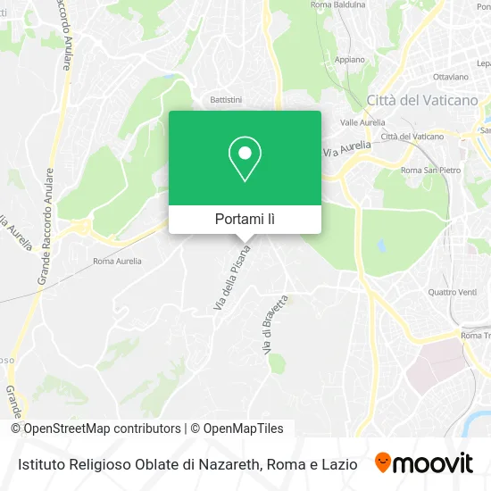 Mappa Istituto Religioso Oblate di Nazareth