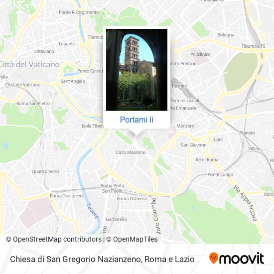 Mappa Chiesa di San Gregorio Nazianzeno