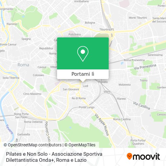 Mappa Pilates e Non Solo - Associazione Sportiva Dilettantistica Onda+