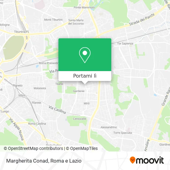 Mappa Margherita Conad