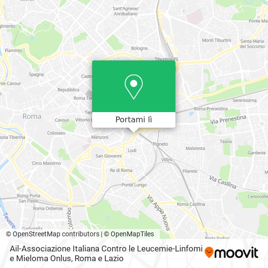 Mappa Ail-Associazione Italiana Contro le Leucemie-Linfomi e Mieloma Onlus