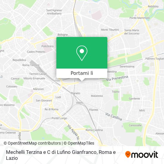 Mappa Mechelli Terzina e C di Lufino Gianfranco