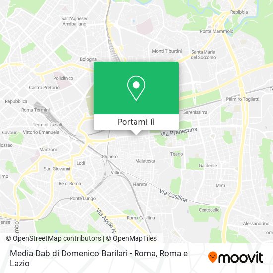 Mappa Media Dab di Domenico Barilari - Roma