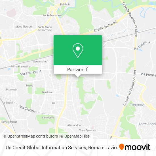 Mappa UniCredit Global Information Services