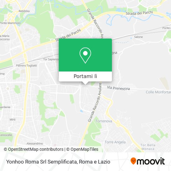 Mappa Yonhoo Roma Srl Semplificata