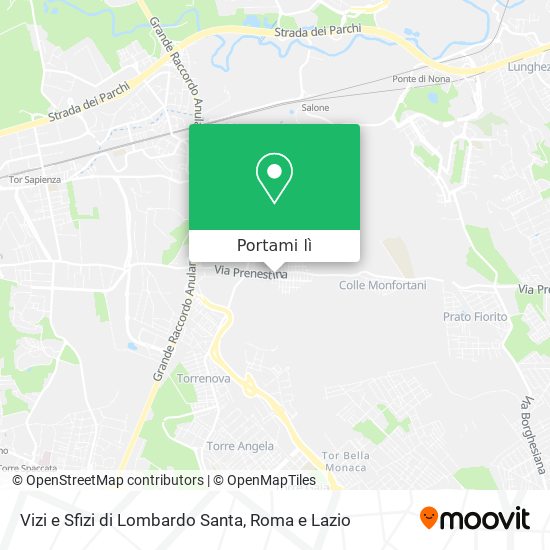 Mappa Vizi e Sfizi di Lombardo Santa