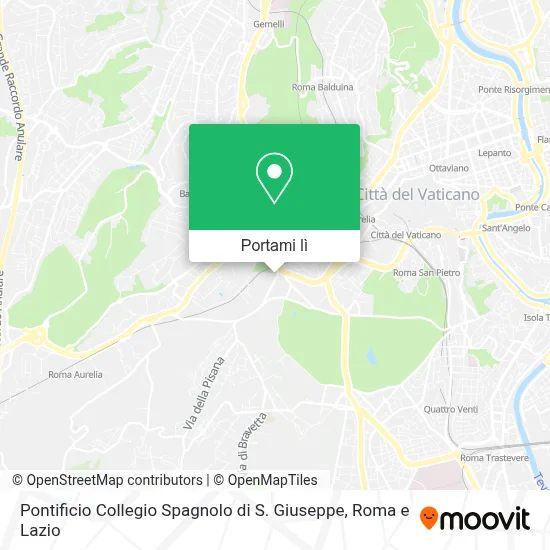 Mappa Pontificio Collegio Spagnolo di S. Giuseppe