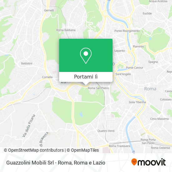 Mappa Guazzolini Mobili Srl - Roma