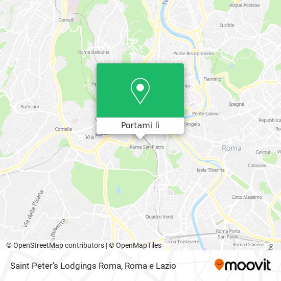 Mappa Saint Peter's Lodgings Roma