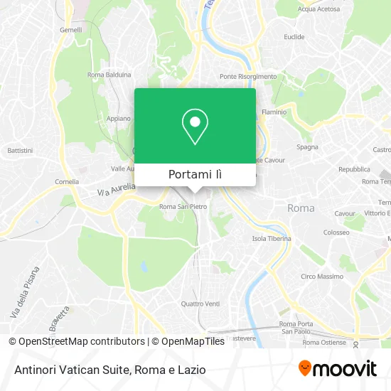 Mappa Antinori Vatican Suite