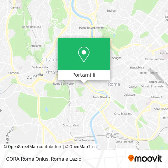 Mappa CORA Roma Onlus