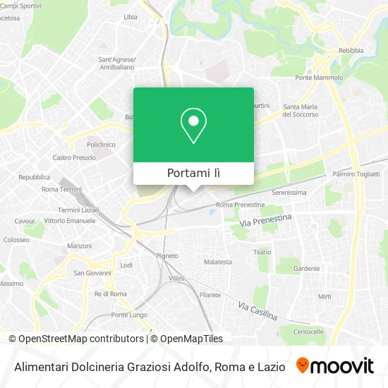Mappa Alimentari Dolcineria Graziosi Adolfo