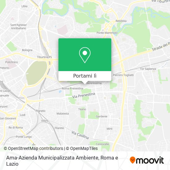 Mappa Ama-Azienda Municipalizzata Ambiente