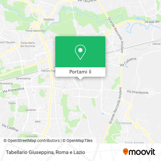 Mappa Tabellario Giuseppina