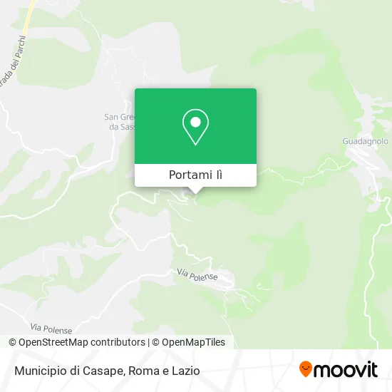 Mappa Municipio di Casape