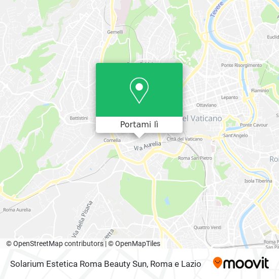 Mappa Solarium Estetica Roma Beauty Sun