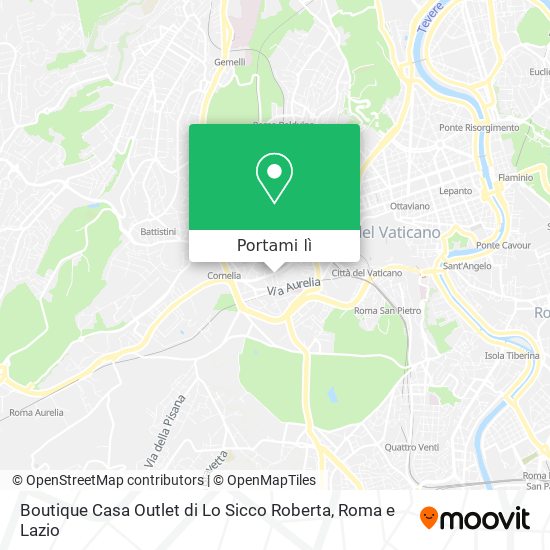 Mappa Boutique Casa Outlet di Lo Sicco Roberta