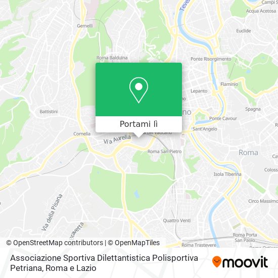 Mappa Associazione Sportiva Dilettantistica Polisportiva Petriana