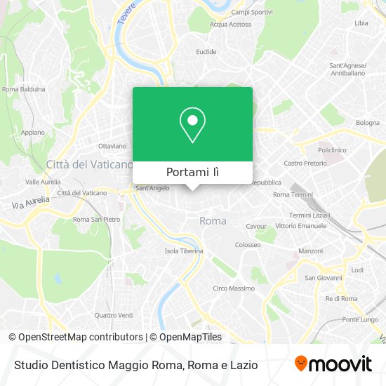 Mappa Studio Dentistico Maggio Roma