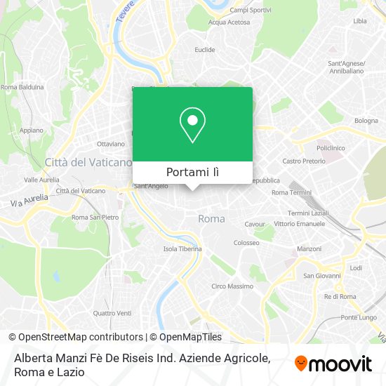 Mappa Alberta Manzi Fè De Riseis Ind. Aziende Agricole
