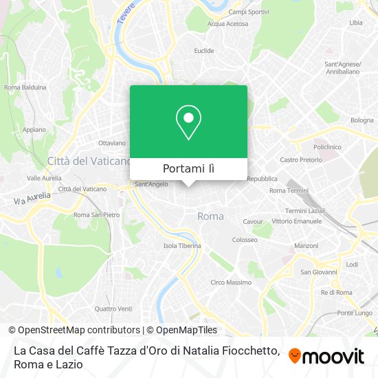 Mappa La Casa del Caffè Tazza d'Oro di Natalia Fiocchetto