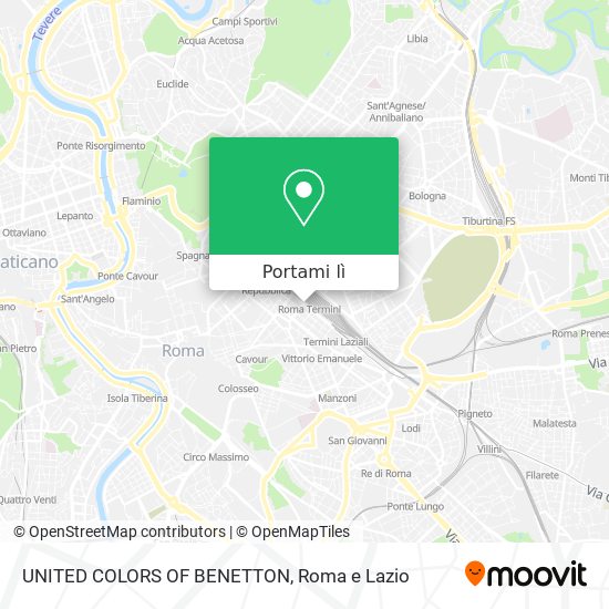 Mappa UNITED COLORS OF BENETTON