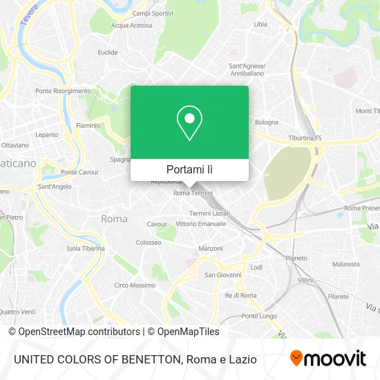 Mappa UNITED COLORS OF BENETTON