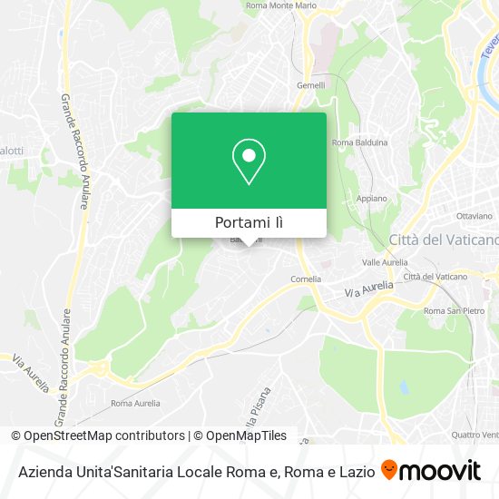 Mappa Azienda Unita'Sanitaria Locale Roma e