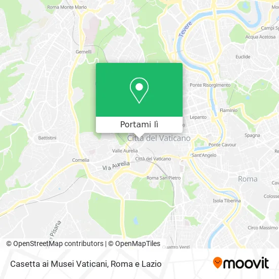 Mappa Casetta ai Musei Vaticani