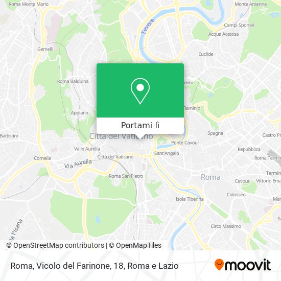 Mappa Roma, Vicolo del Farinone, 18