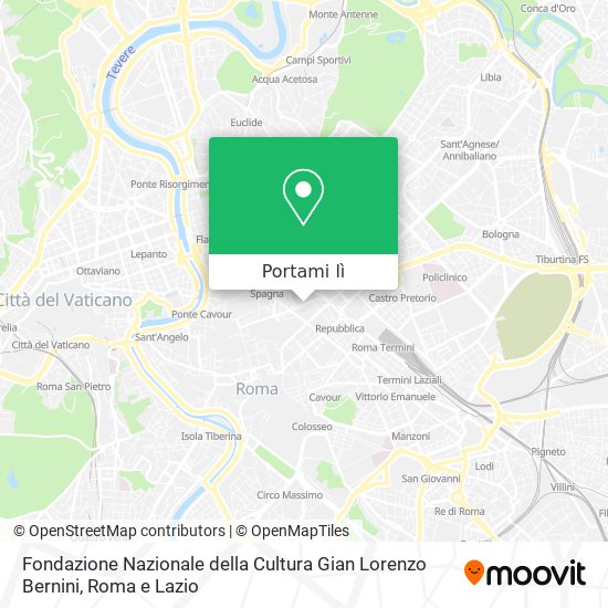 Mappa Fondazione Nazionale della Cultura Gian Lorenzo Bernini