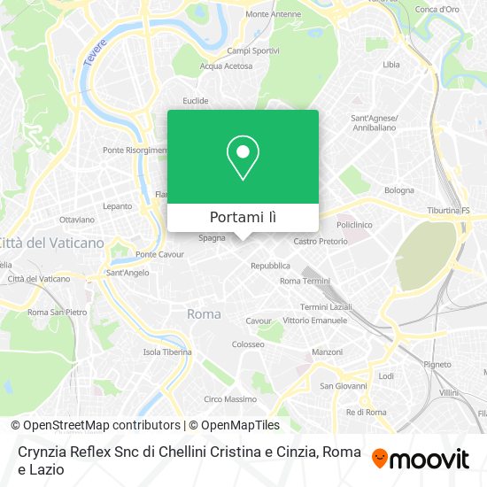 Mappa Crynzia Reflex Snc di Chellini Cristina e Cinzia