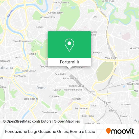 Mappa Fondazione Luigi Guccione Onlus