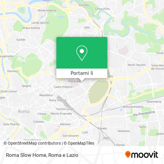 Mappa Roma Slow Home