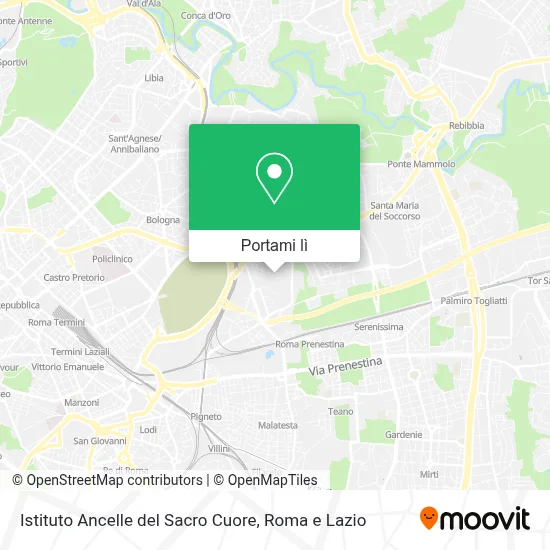 Mappa Istituto Ancelle del Sacro Cuore